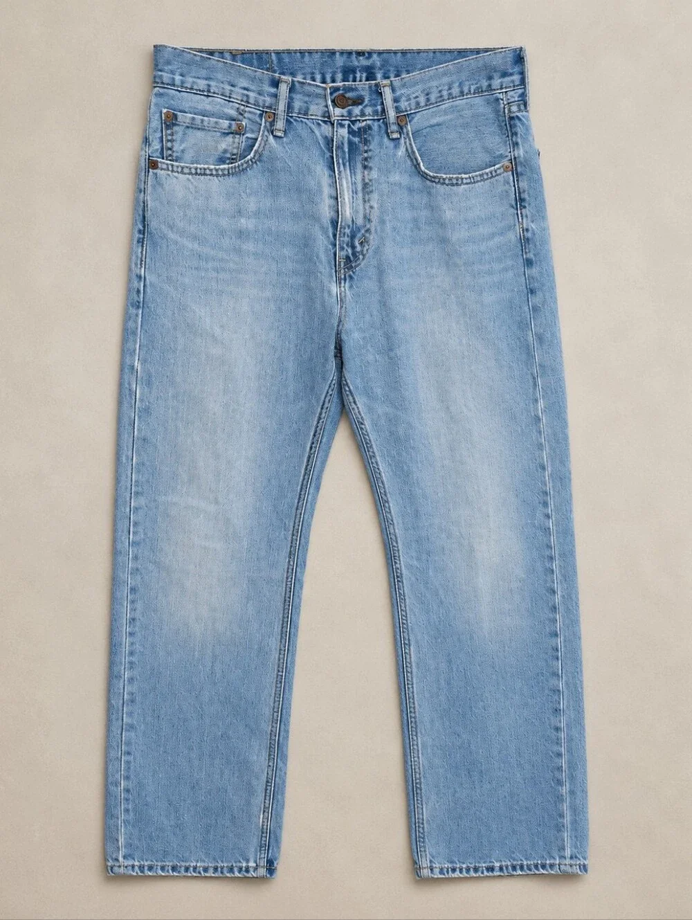 Levi's 505 Regular Straight Light Wash Denim Blue Jeans Mens 32x30 Vintage Vibe